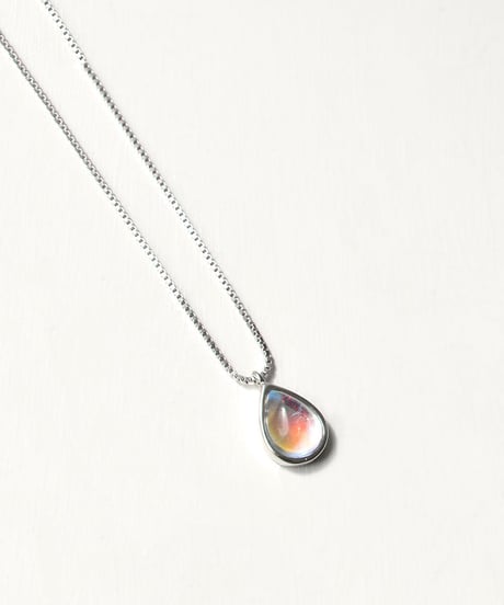 necklace-a02094　SV925 Drop Stone Necklace