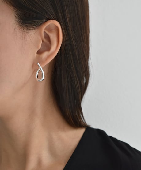 pierce-a02157　SV925 Bend Hoop Pierce