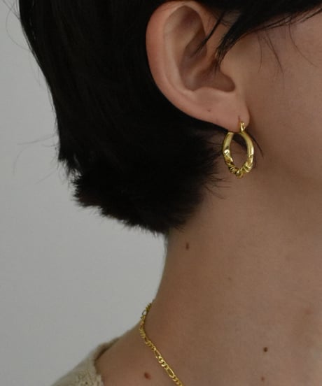 pierce-a02046　SV925 Twist Hoop Pierce