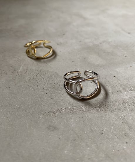 ring-a02010　SV925 Double Hoop Ring
