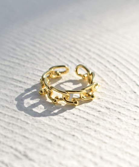 ring-a02164　SV925 Dot Chain Ring