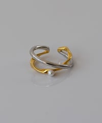 ring-a02098　SV925 Point Pearl Ring