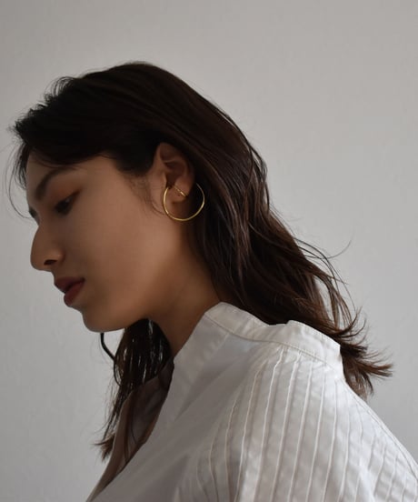 earcuff-a02004　SV925 DoubleRing Volume Earcuff