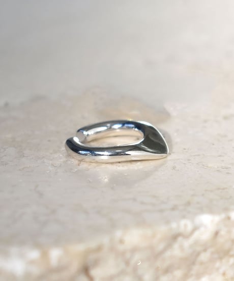 earcuff-a02030　SV925 Nuance Plate Earcuff