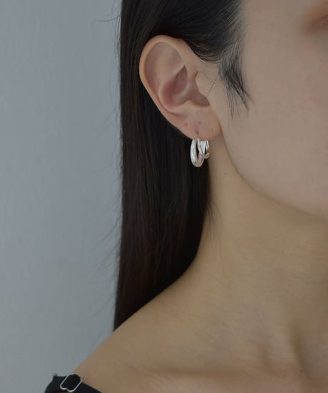 pierce-a02148　SV925 Double Hoop Pierce