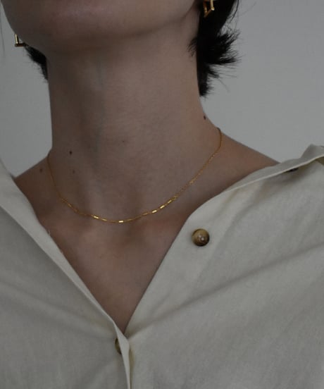 necklace-a02040　SV925 Continuous Bar Necklace