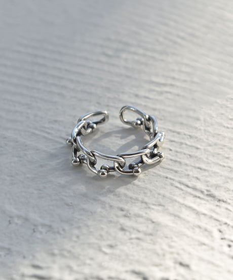 ring-a02164　SV925 Dot Chain Ring