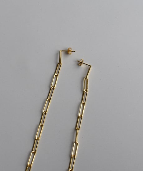 pierce-a02059　SV925 Square Chain Pierce