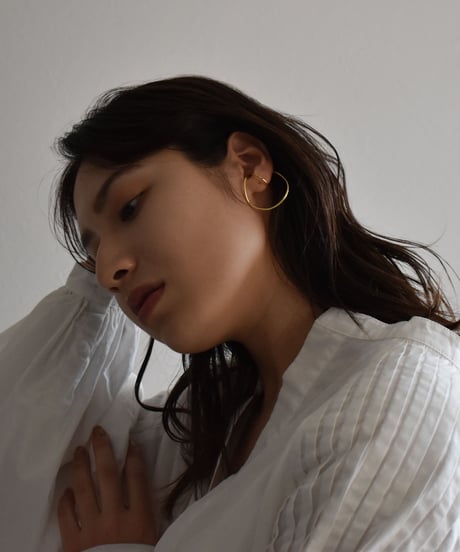earcuff-a02004　SV925 DoubleRing Volume Earcuff