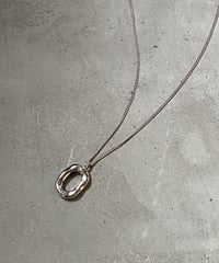 necklace-a02002　SV925 Nuance Oval Necklace
