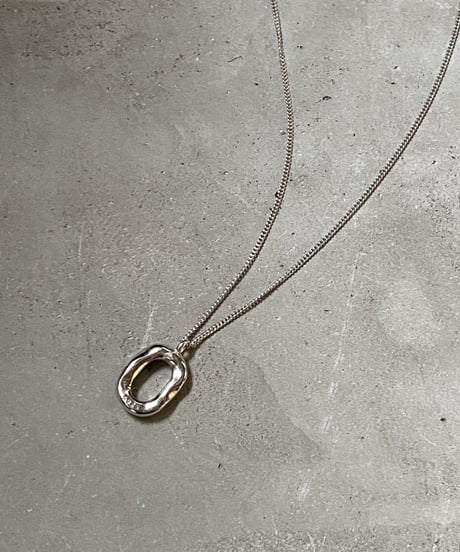 necklace-a02002　SV925 Nuance Oval Necklace