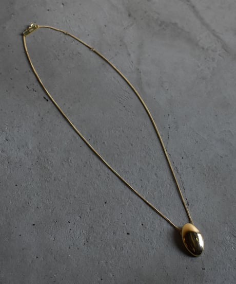 necklace-a02029　SV925 Oval Dome Necklace