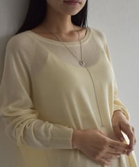necklace-a02081　SV925 Plump Mantel Necklace