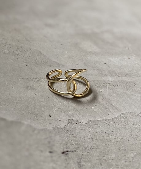 ring-a02010　SV925 Double Hoop Ring