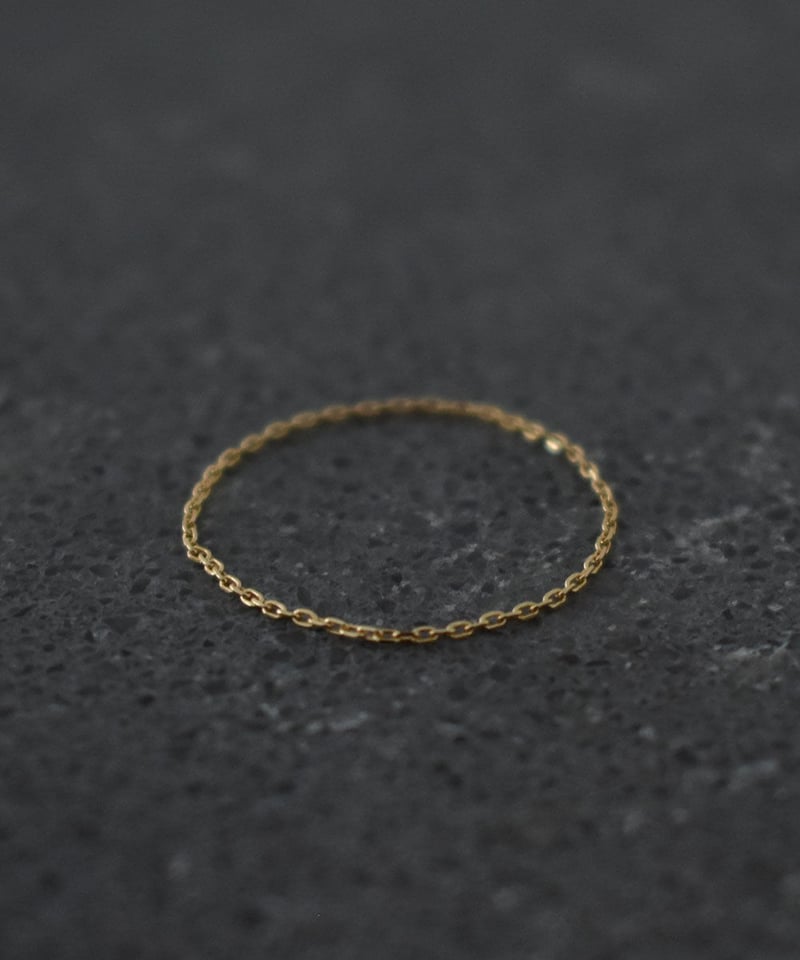 ring-a02085 K18 Gold Chain Ring | a n c e