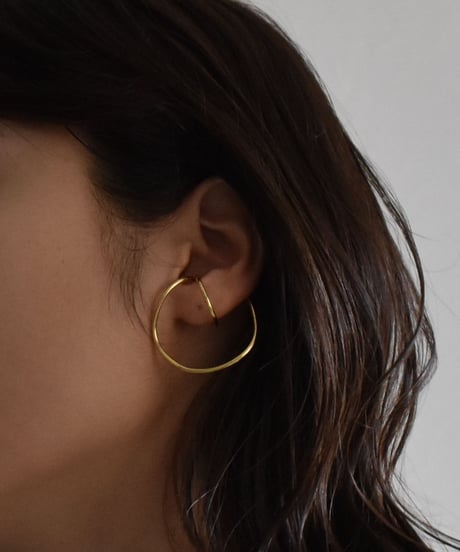 earcuff-a02004　SV925 DoubleRing Volume Earcuff