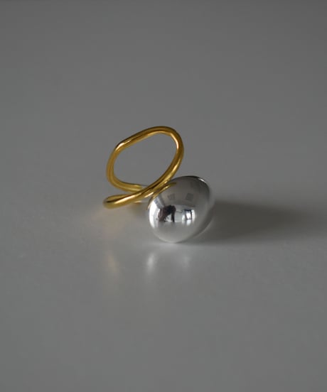 ring-a02060　 SV925 Bicolor Twist Ring