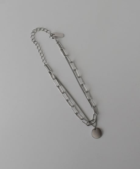 brace-a02019　SV925 Double Chain Coin Brace