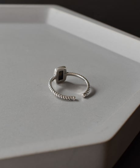 ring-a02077　SV925  Square Metal Ring