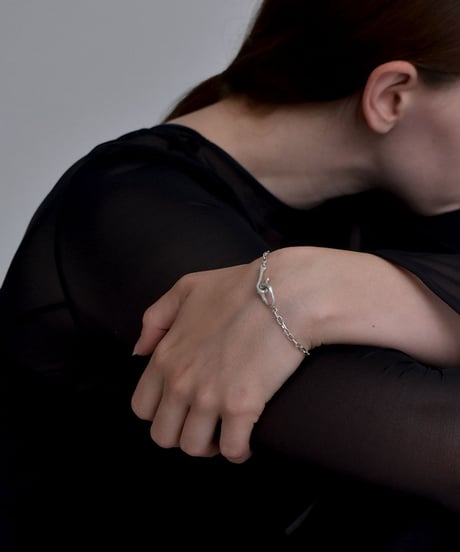 brace-a02045　SV925  Hook Chain Bracelet
