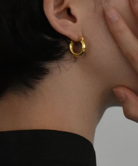 pierce-a02045　SV925 Mini Pipe Hoop Pierce