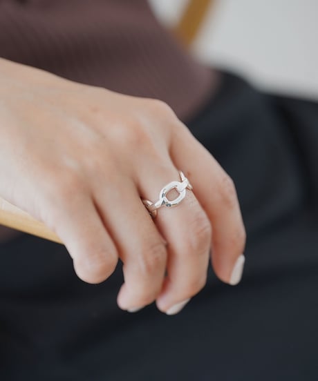 ring-a02191　SV925 Oval Chain Ring