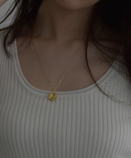 necklace-a02007　SV925 Coin Dot Necklace