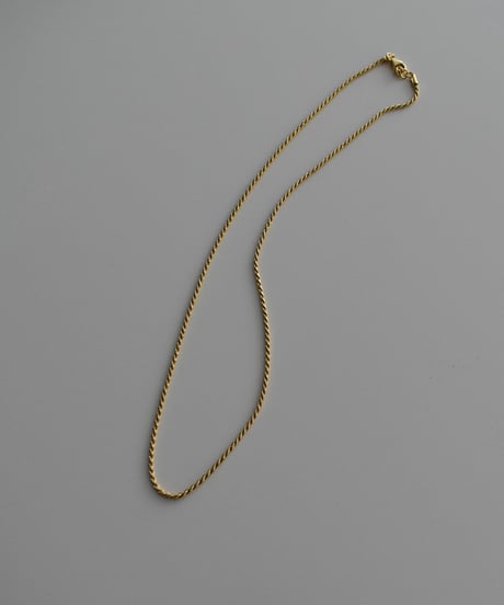 necklace-a02044　SV925 Rope Necklace Gold