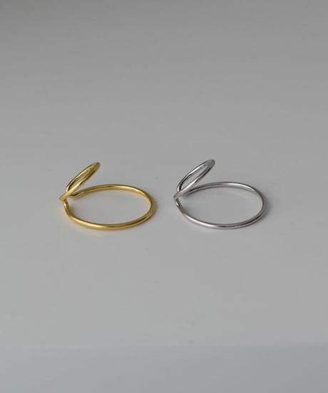 earcuff-a02022　SV925 Double Hoop Earcuff
