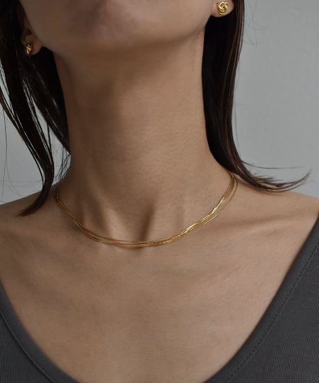 necklace-a02098　 SV925 Thin Lines Necklace