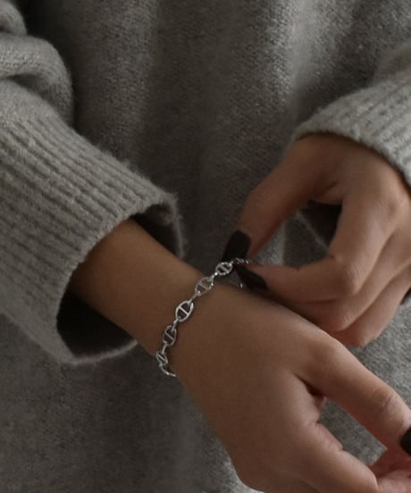 brace-a02013　SV925 Dark Chain Bangle