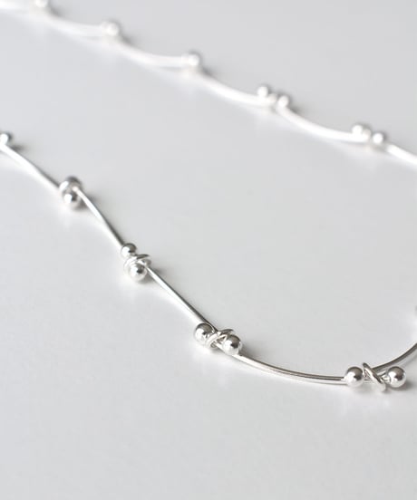 necklace-a02103　SV925 Wave Line Necklace