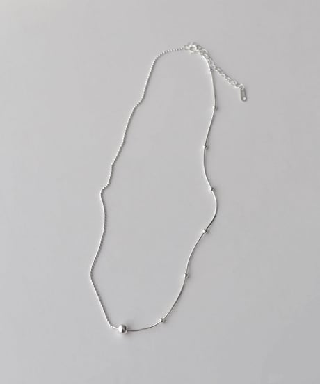 necklace-a02085　 SV925 Harf Design Necklace