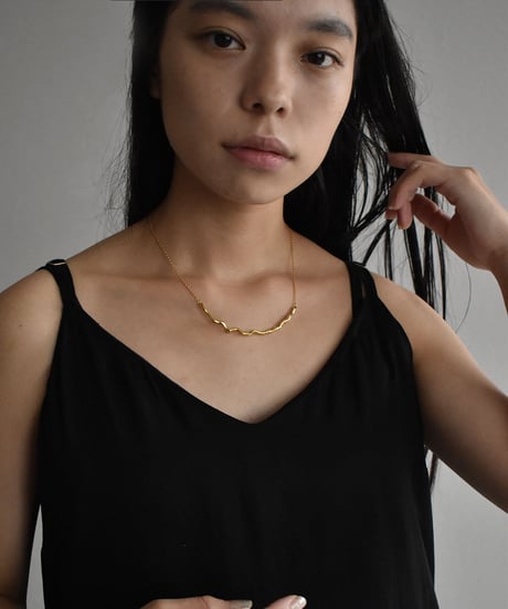 necklace-a02082　SV925 Wave Necklace