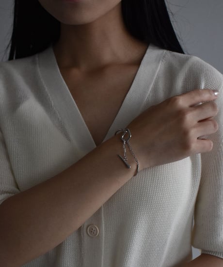 brace-a02030　SV925 Nuance Mantel Chain Cuff Bangle