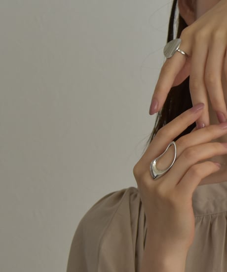ring-a02062　SV925 Odd Curve Ring