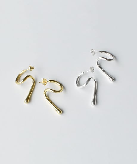 pierce-a02112　SV925 Twisted Line Pierce