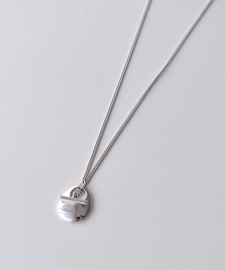 necklace-a02081　SV925 Plump Mantel Necklace
