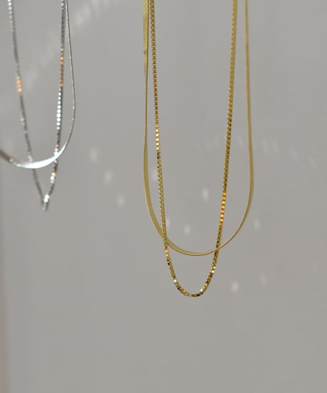 necklace-a02113　SV925 Mix Chain Necklace