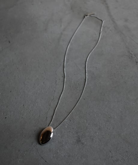 necklace-a02029　SV925 Oval Dome Necklace