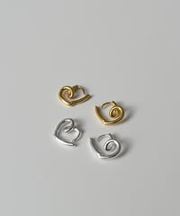 pierce-a02147　SV925 Heart Hoop Pierce