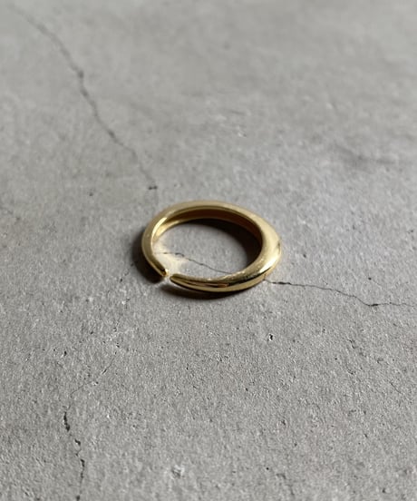 ring-a02019　SV925 Flat Crescent Moon Ring