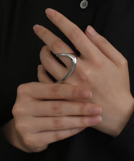 ring-a02033　SV925 Two Finger Ring