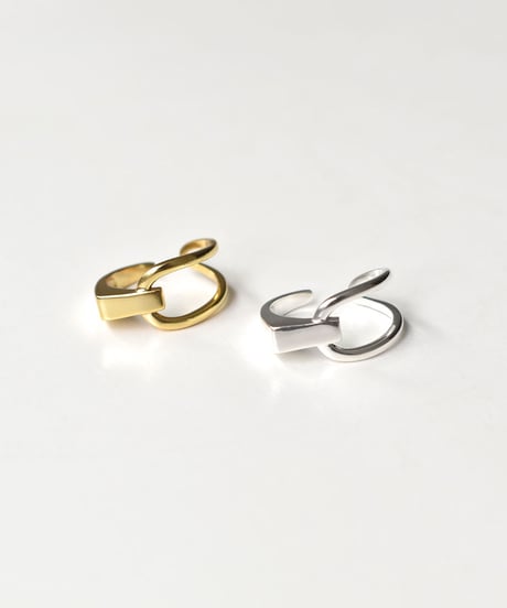 ring-a02161　SV925 Half Design Ring