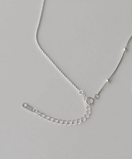 necklace-a02085　 SV925 Harf Design Necklace