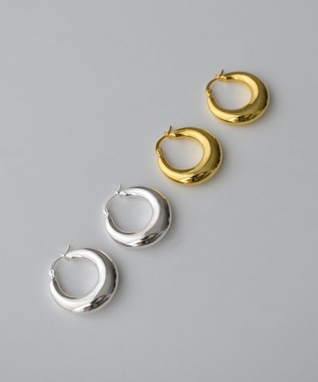 pierce-a02082　SV925 Round Hoop Grande Pierce