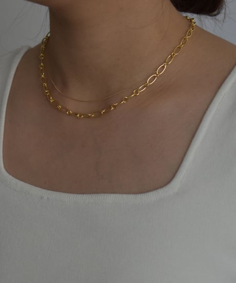 necklace-a02031　SV925 Chain Choker Necklace