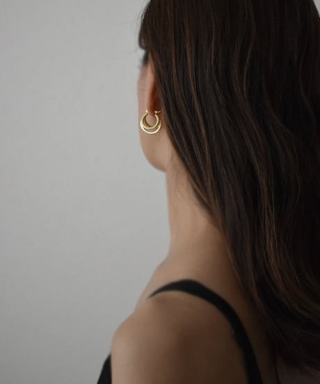 pierce-a02077　SV925 Triple Hoop Pierce