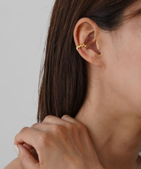 earcuff-a02034　SV925 Bumpy Earcuff