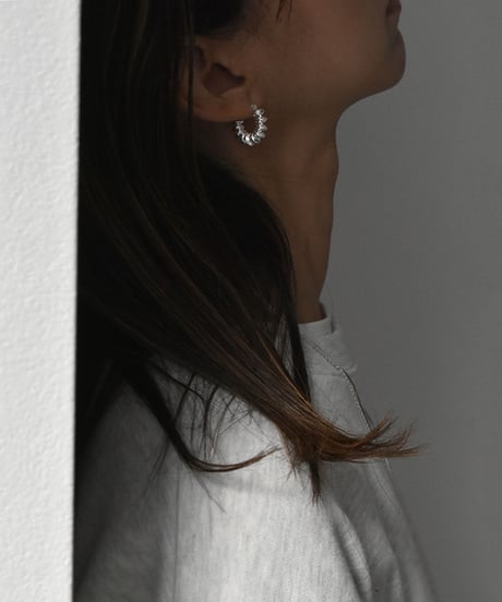 pierce-a02121　SV925 Circle Hoop Pierce